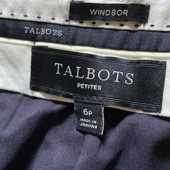 Talbots windowpane wool/Blend pants - Picture 6 of 7